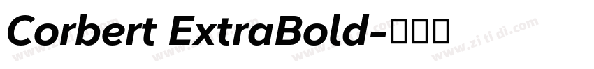Corbert ExtraBold字体转换